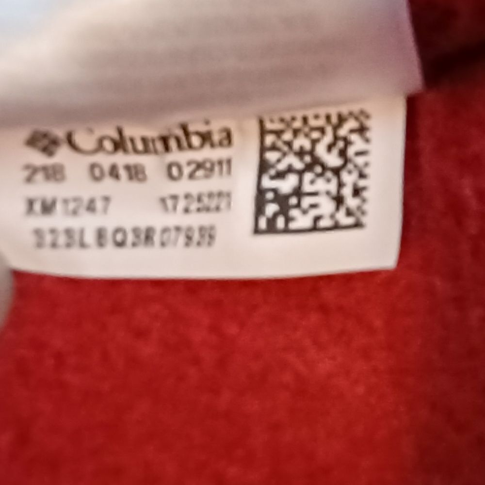 Columbia Red Full Zip Jacket. Size S - Picture 4 of 8